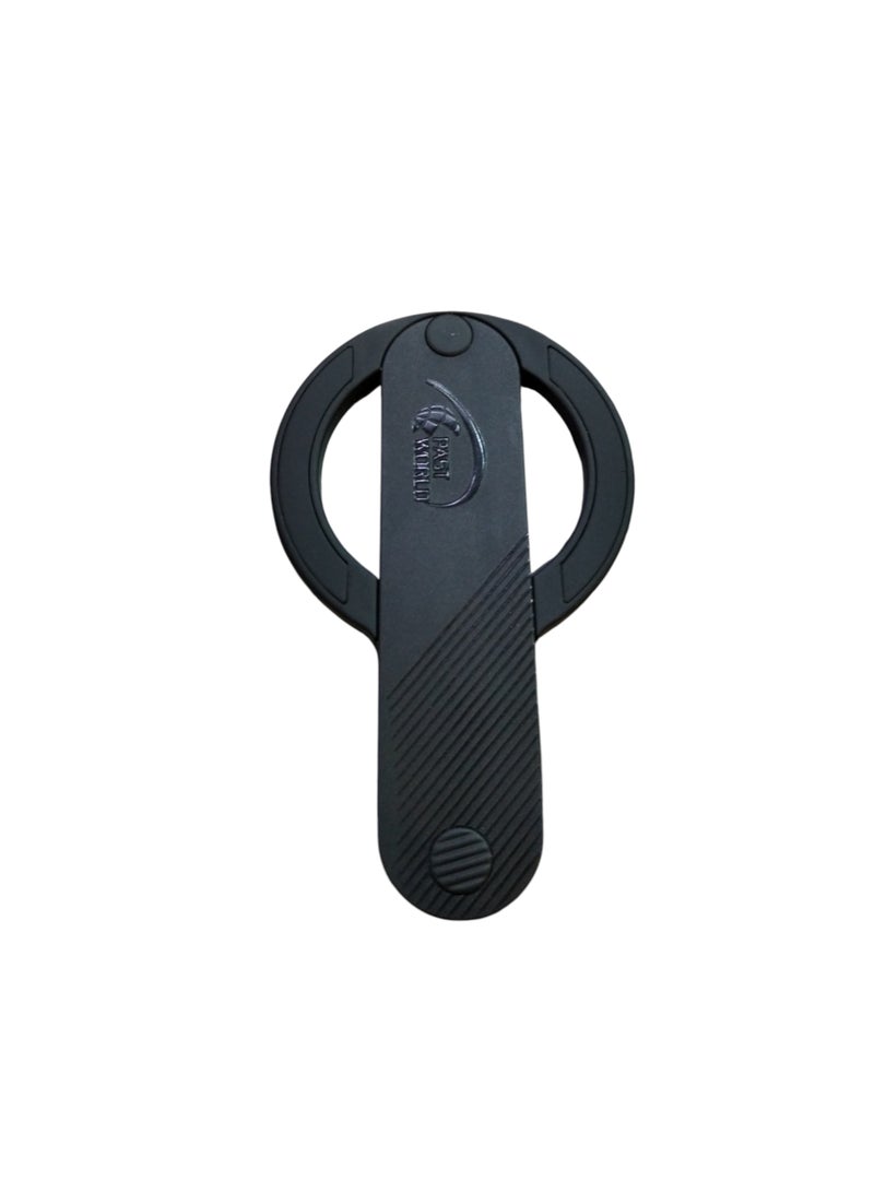 PAST WORLD Magnetic iPhone Grip Compatible with MagSafe, Versatile, Stylish and Practical Design, Black - Image 1